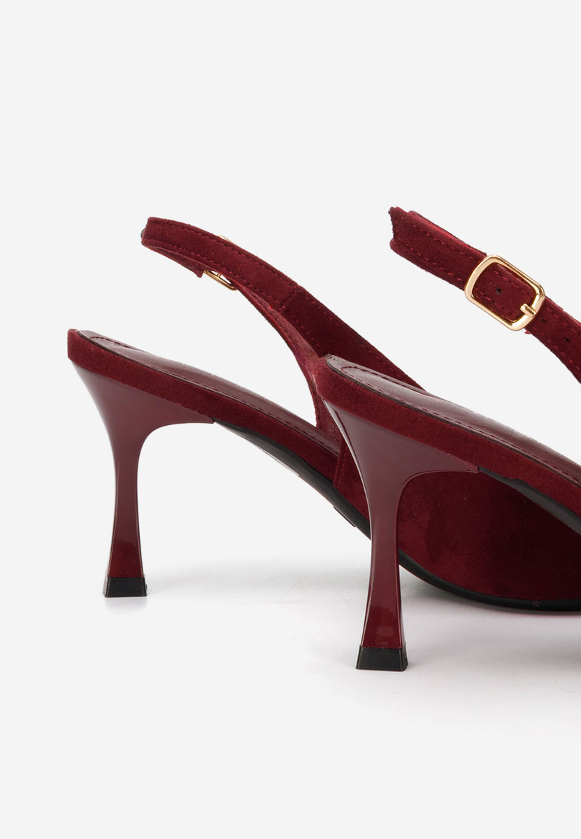 Bordové lodičky s otvorenou pätou Cristelia