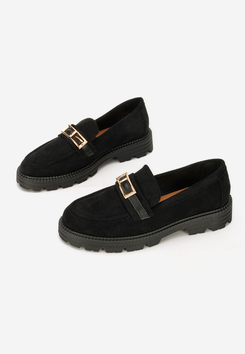 Čierne mokasíny dámske Katiana