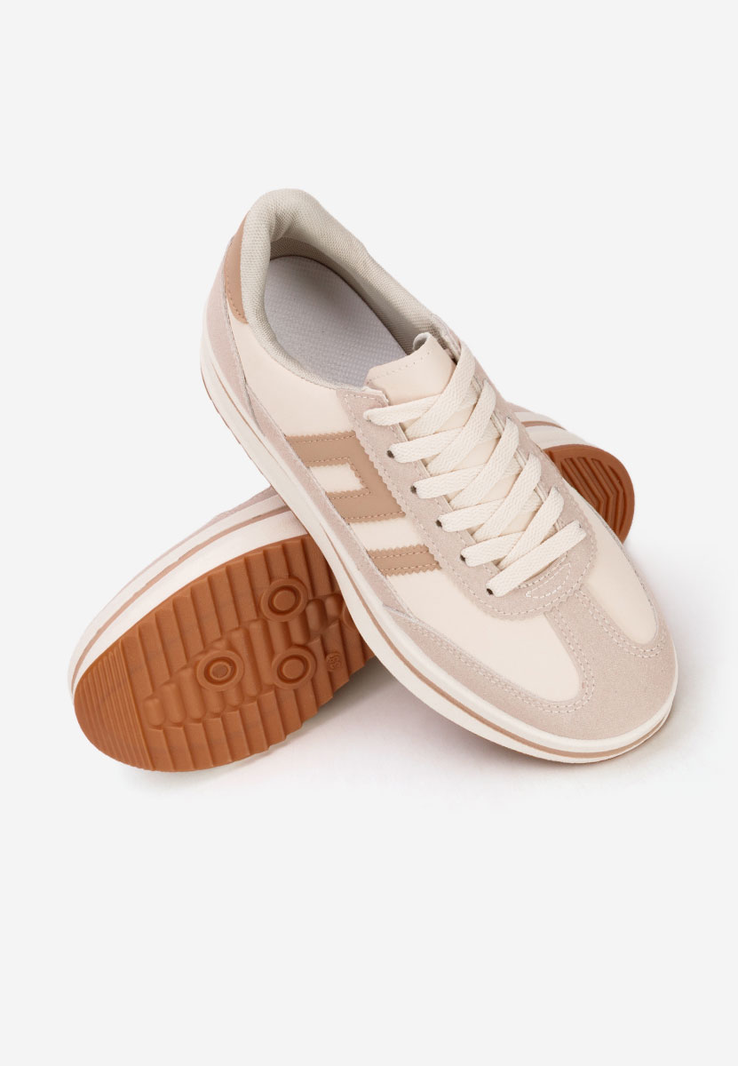 Béžové tenisky na platforme Jesie