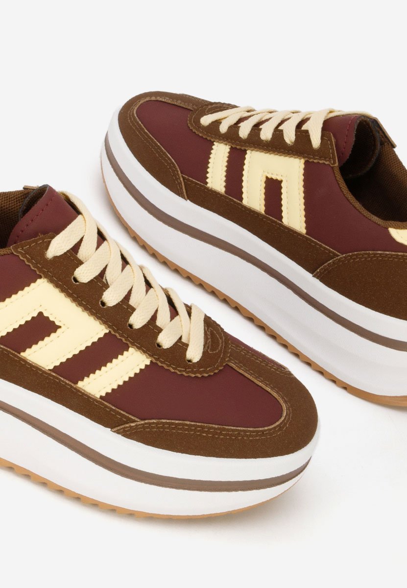 Hnedé tenisky na platforme Jesie