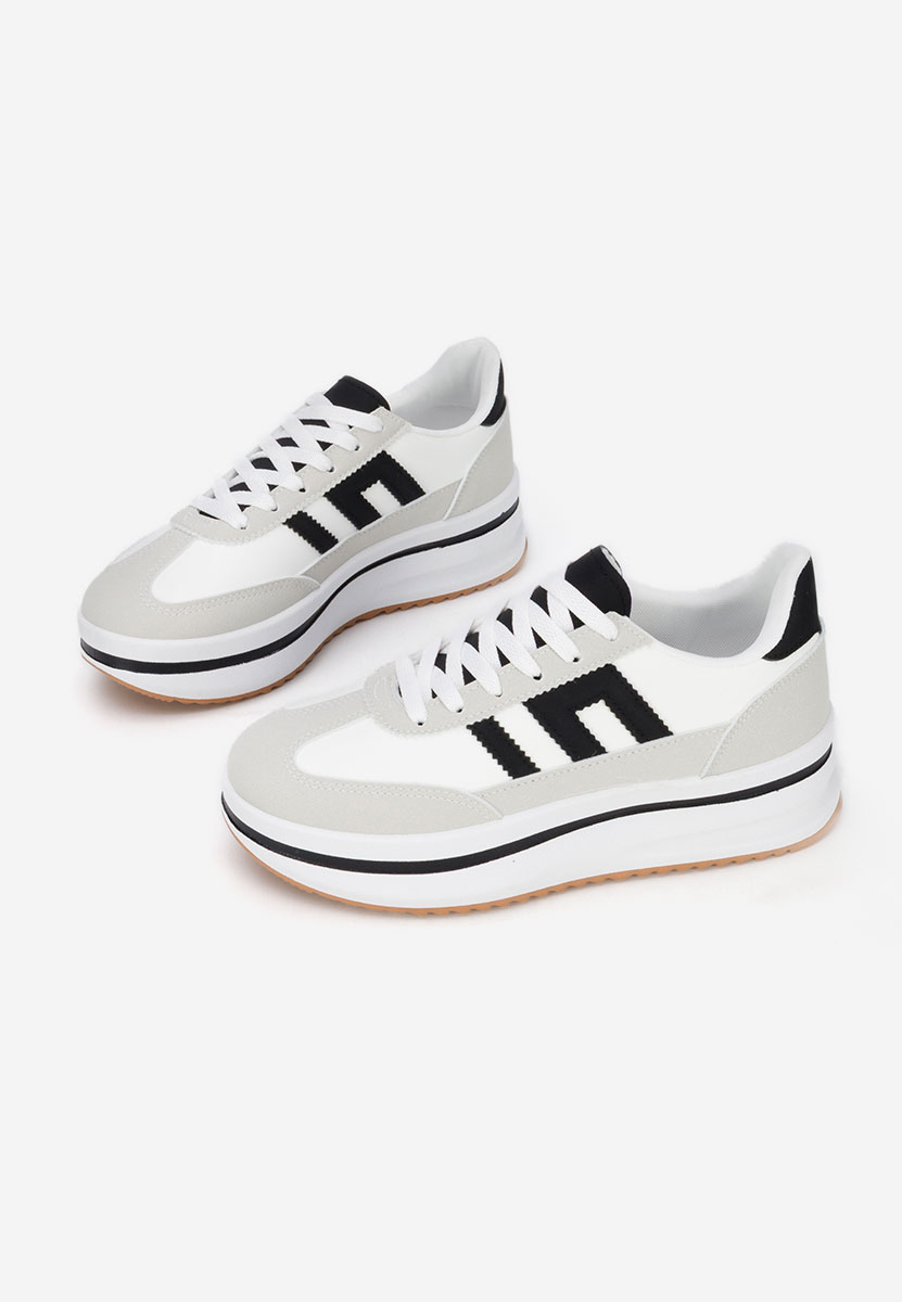 Biele tenisky na platforme Jesie