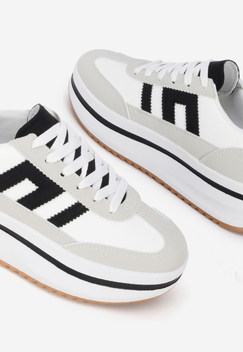 Biele tenisky na platforme Jesie