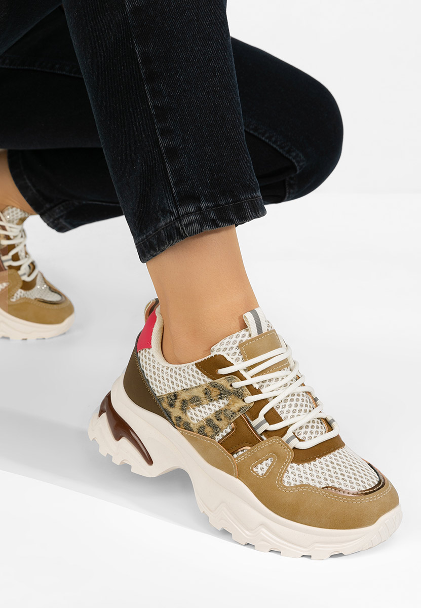 E-shop Khaki tenisky na platforme Kiria