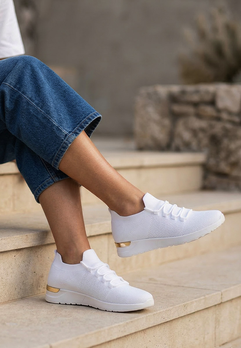 Biele dámske tenisky Bushra