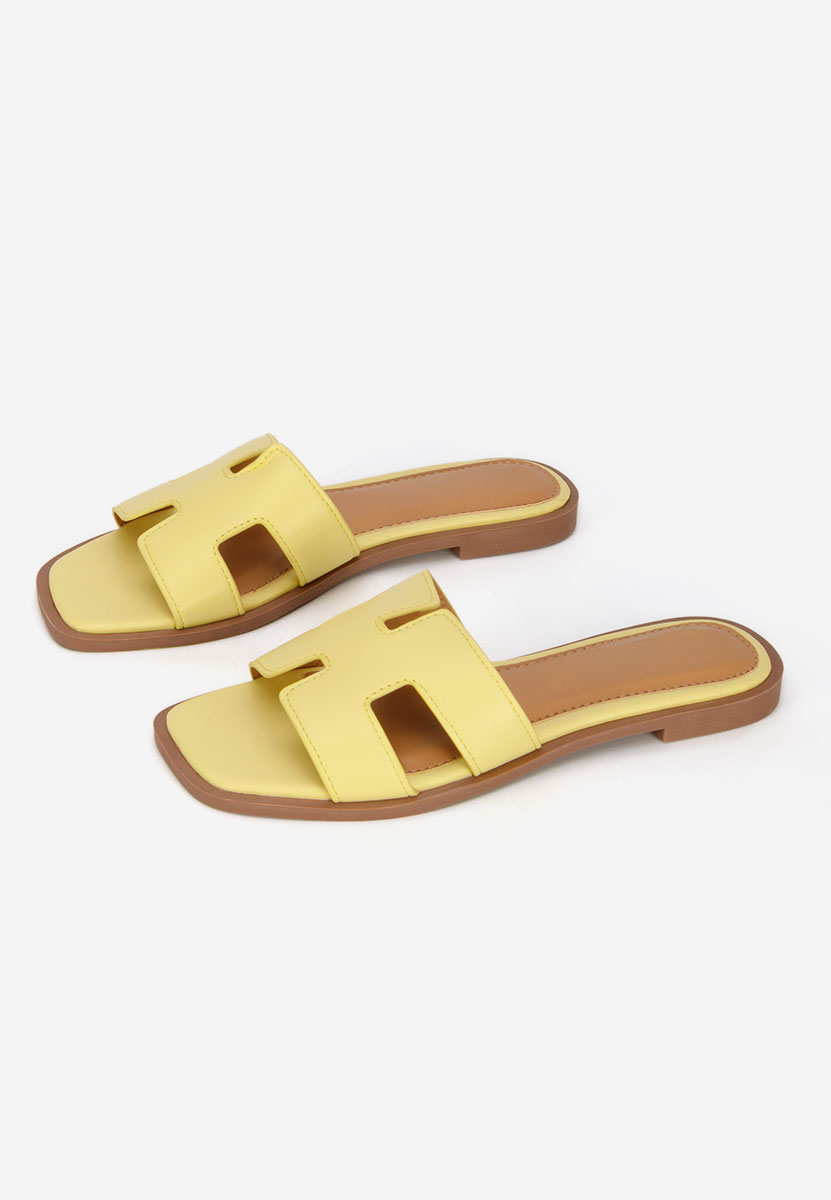 Žlté nízke šľapky Lecya