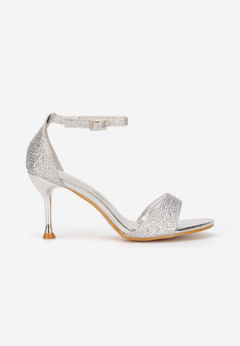 Strieborné dámske elegantné sandále Persiana