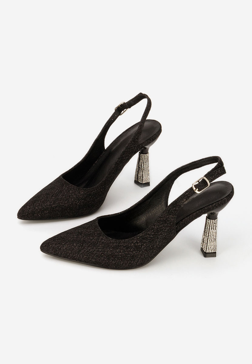 Čierne elegantné dámske lodičky Axellia