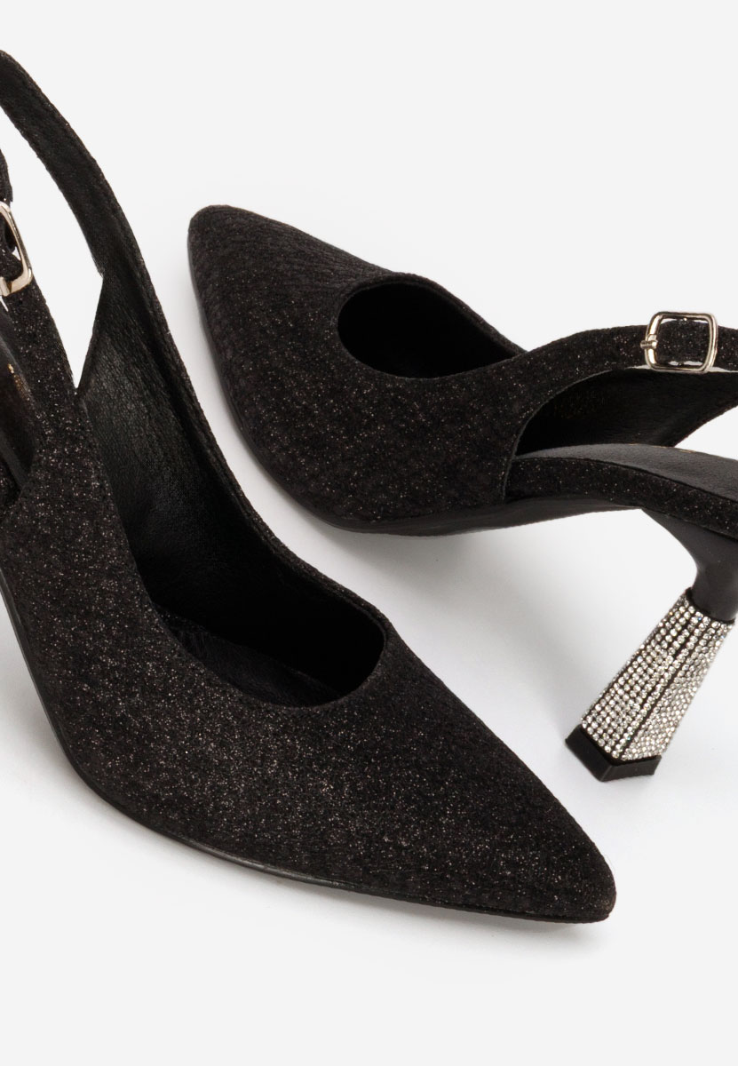 Čierne elegantné dámske lodičky Axellia