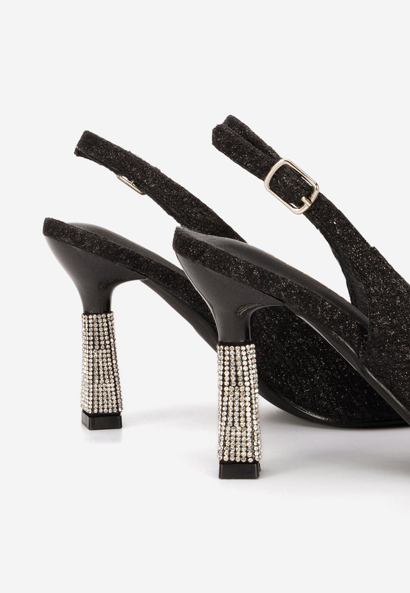 Čierne elegantné dámske lodičky Axellia