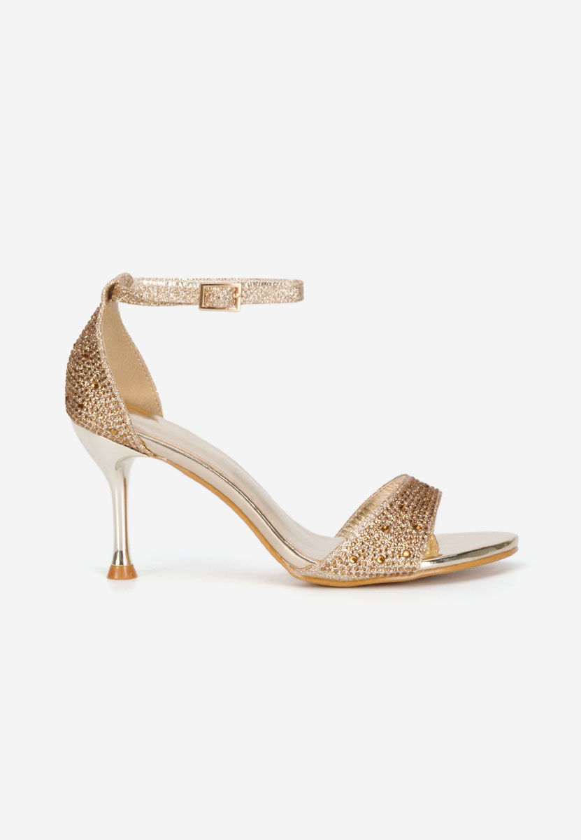 Zlaté dámske elegantné sandále Persiana