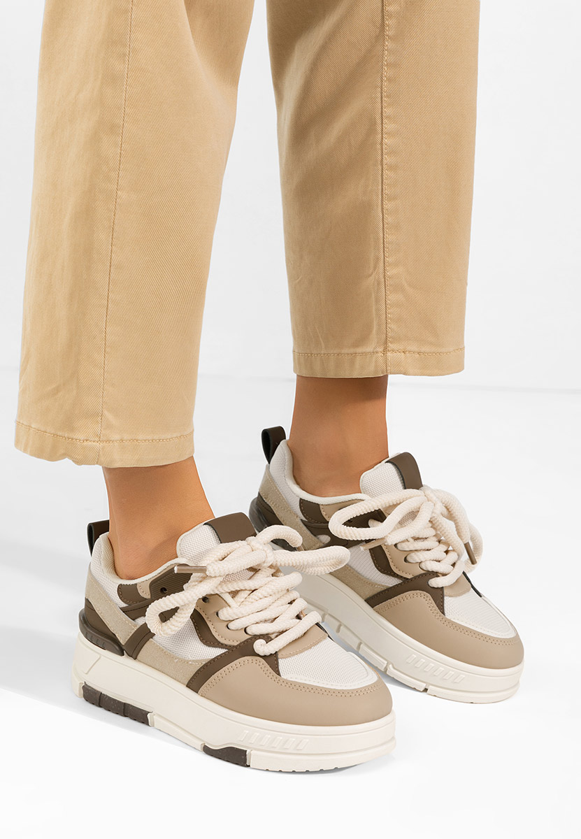 E-shop Khaki tenisky na platforme Rosallia