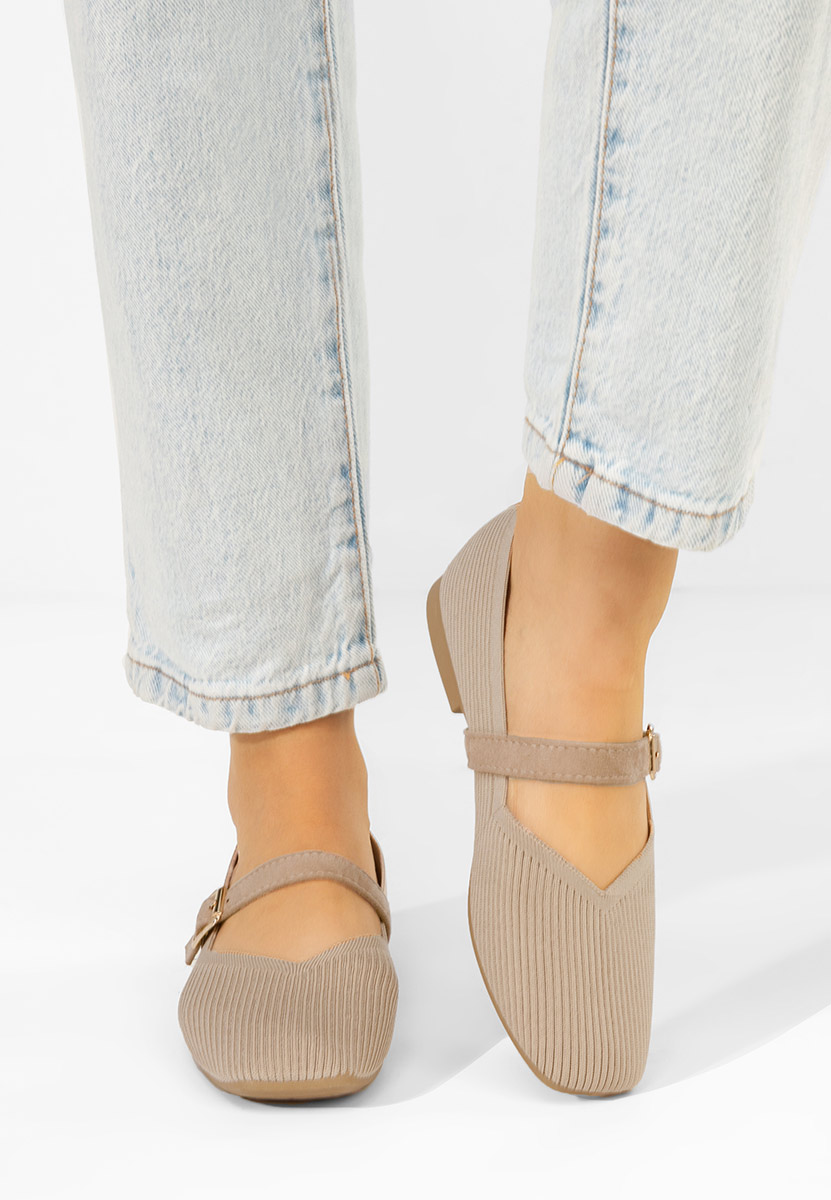 E-shop Khaki balerínky Gabriella