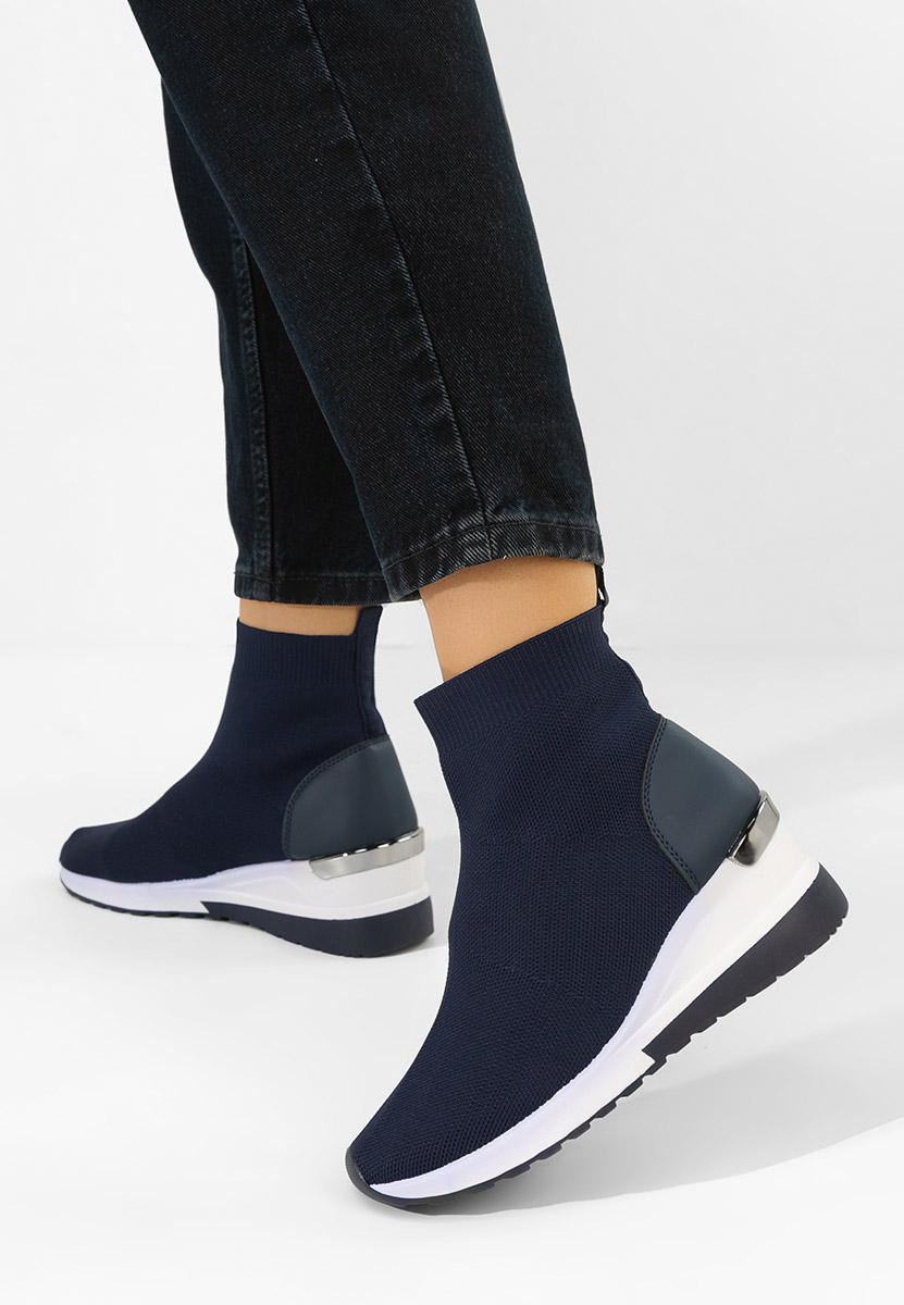E-shop Tmavomdoré dámske sneakersy Jessina