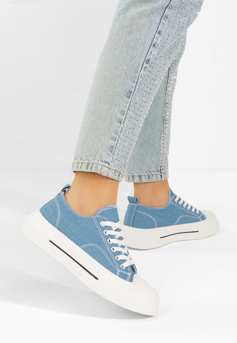Denim dámske nízké tenisky Jessia