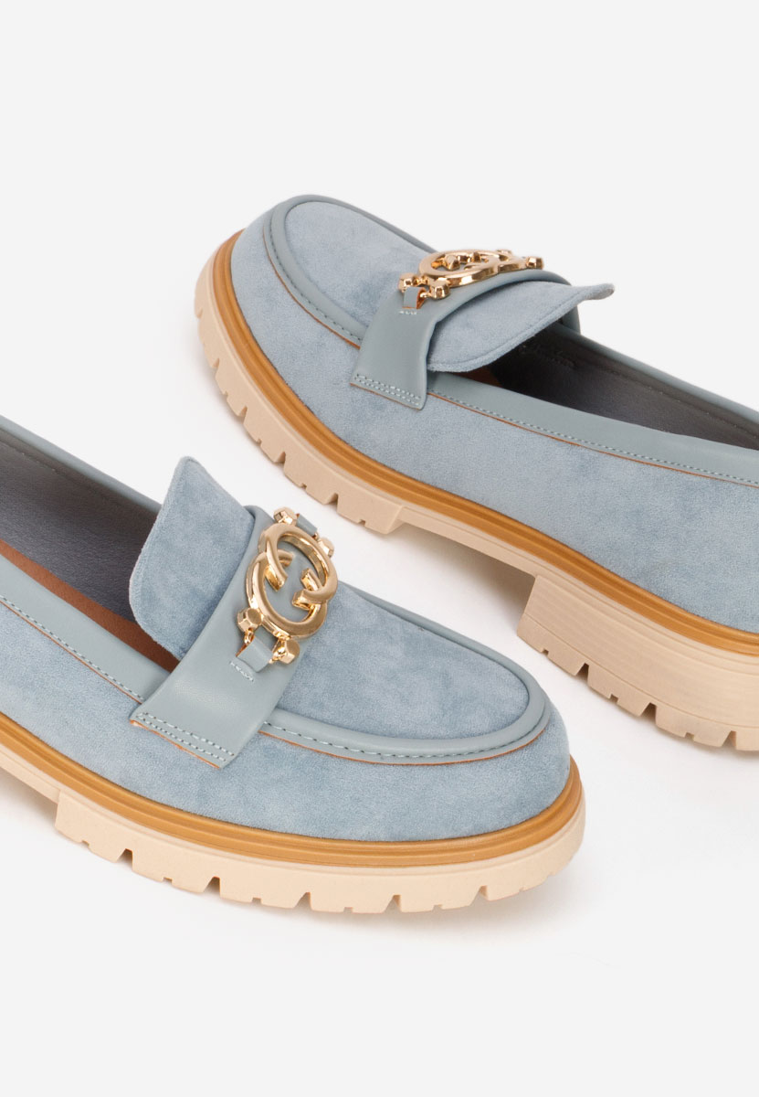 Modré dámske mokasíny Lenisia