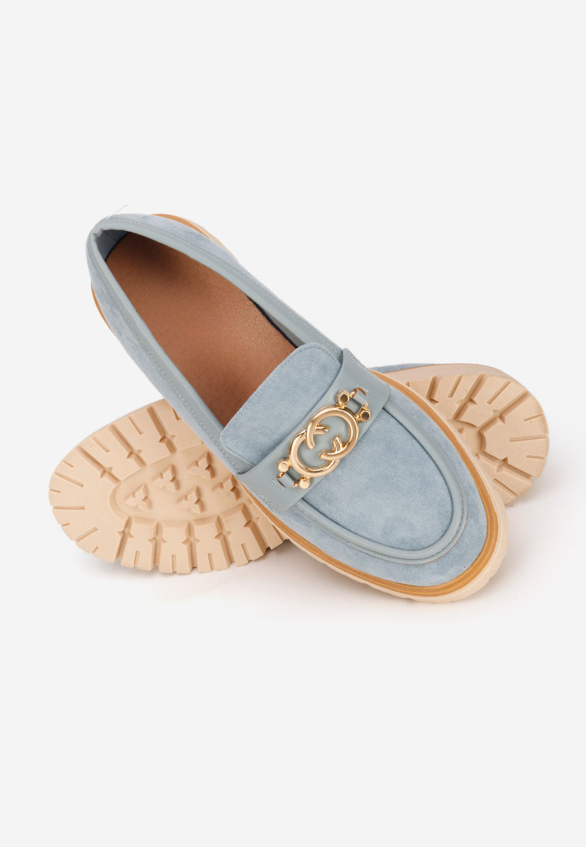 Modré dámske mokasíny Lenisia
