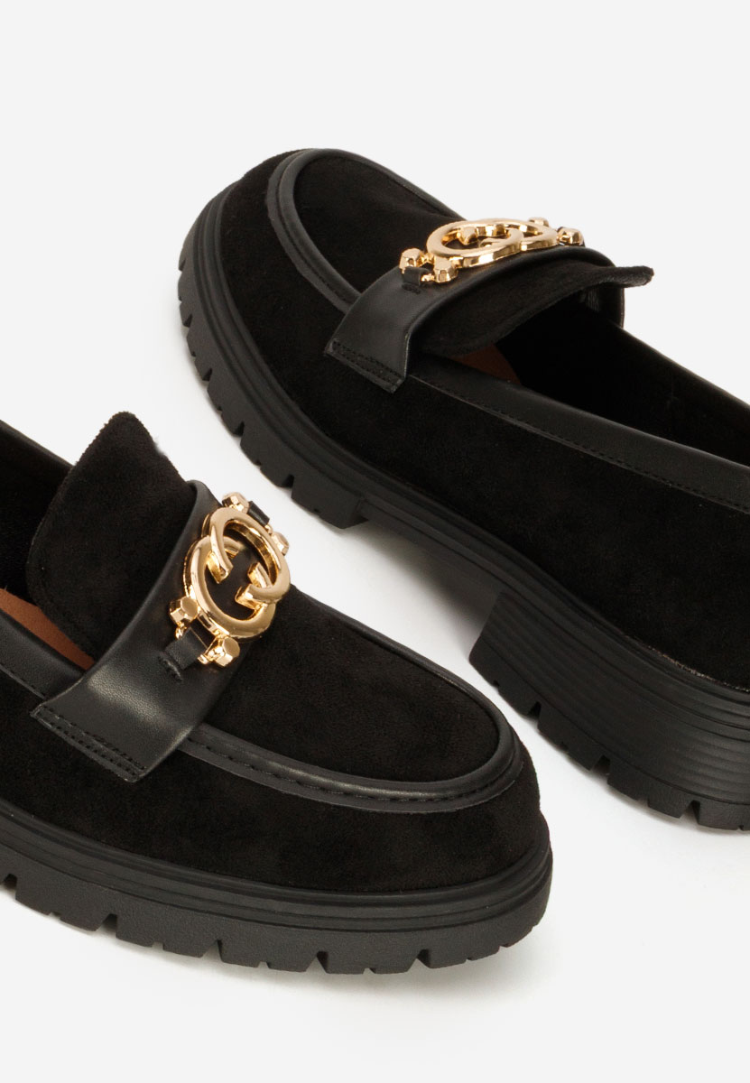 Čierne dámske mokasíny Lenisia