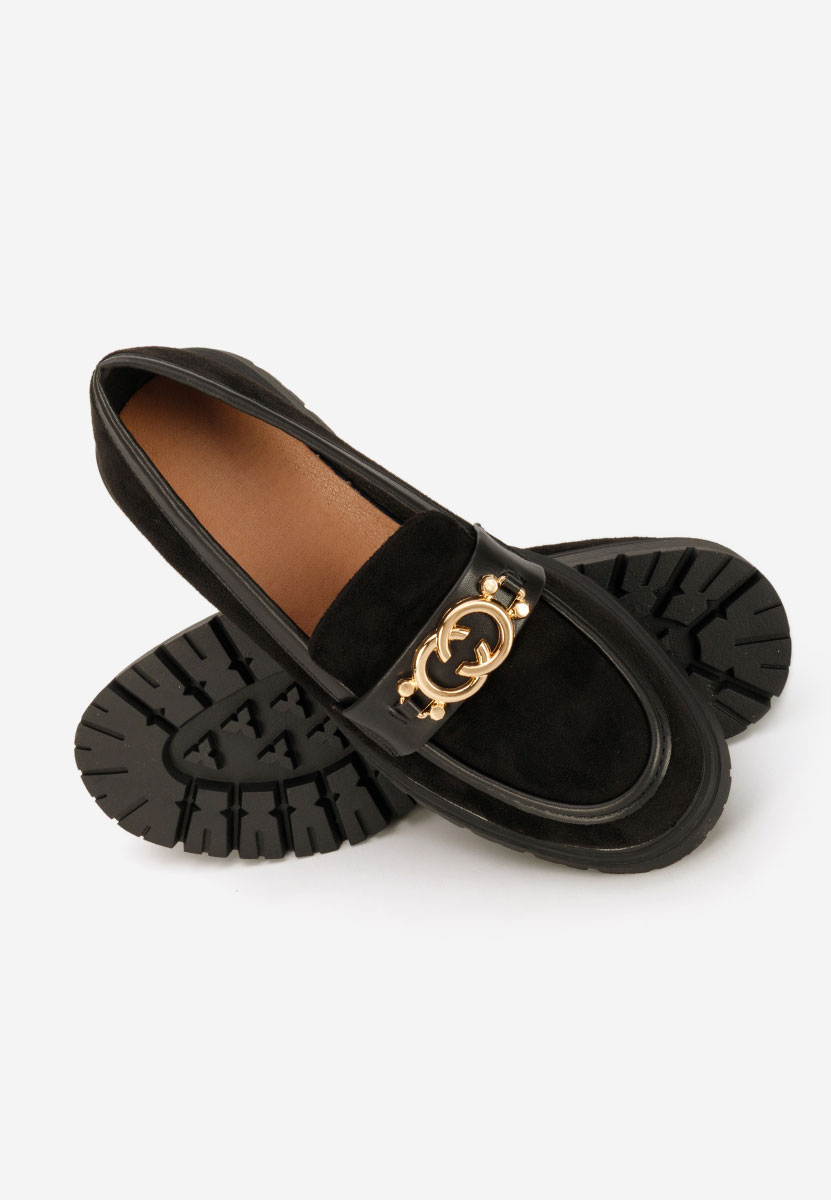 Čierne dámske mokasíny Lenisia