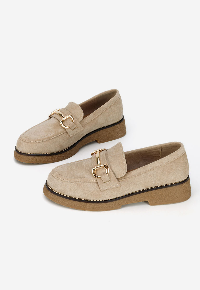 Béžové mokasíny dámske Ylenia