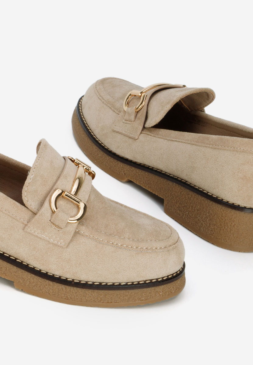 Béžové mokasíny dámske Ylenia