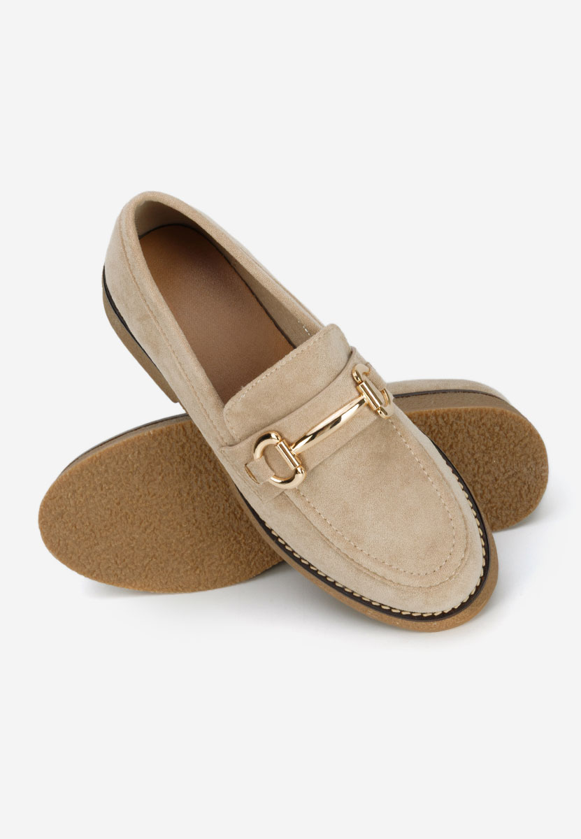 Béžové mokasíny dámske Ylenia