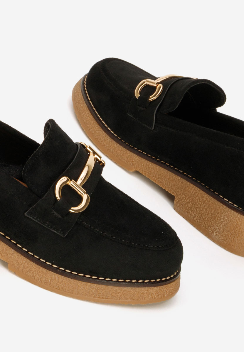 Čierne mokasíny dámske Ylenia