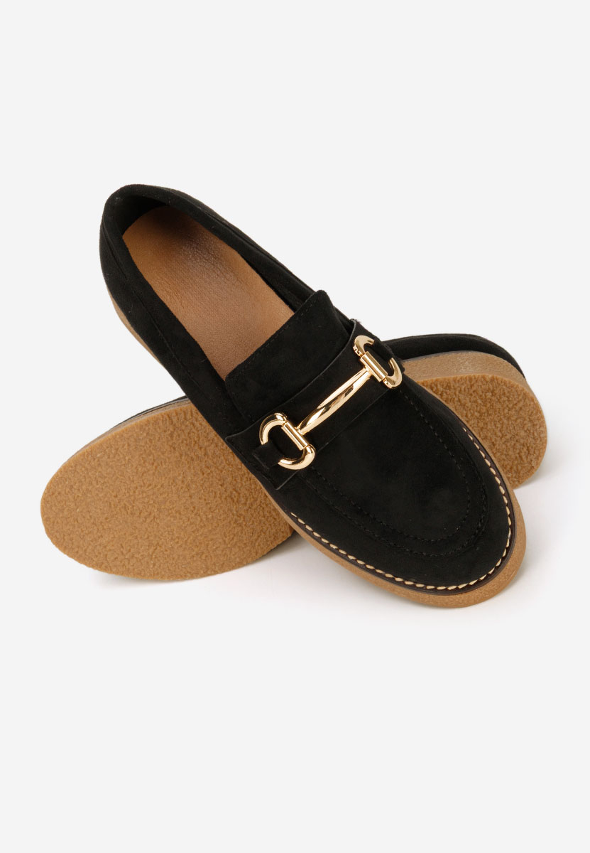 Čierne mokasíny dámske Ylenia