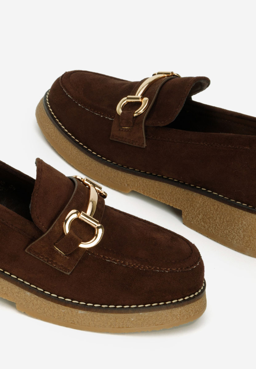 Hnedé mokasíny dámske Ylenia