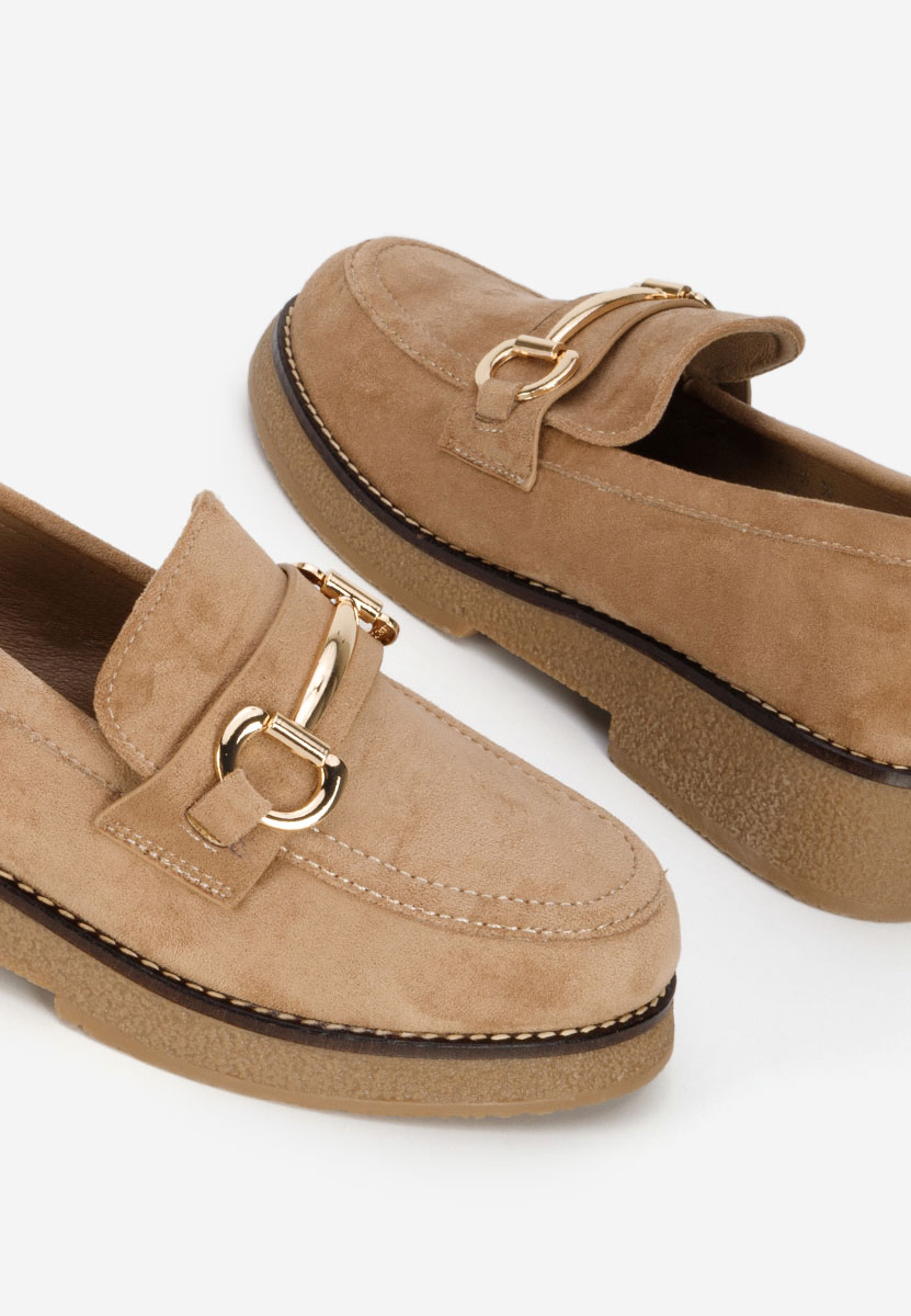 Khaki mokasíny dámske Ylenia