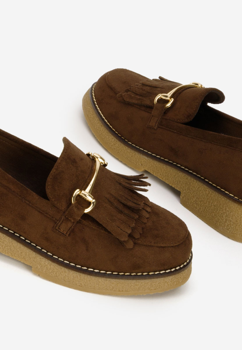 Hnedé mokasíny dámske Kemily