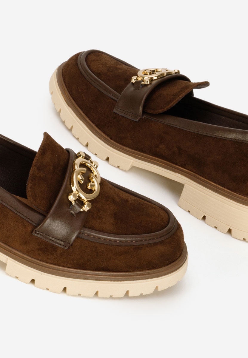 Hnedé dámske mokasíny Lenisia