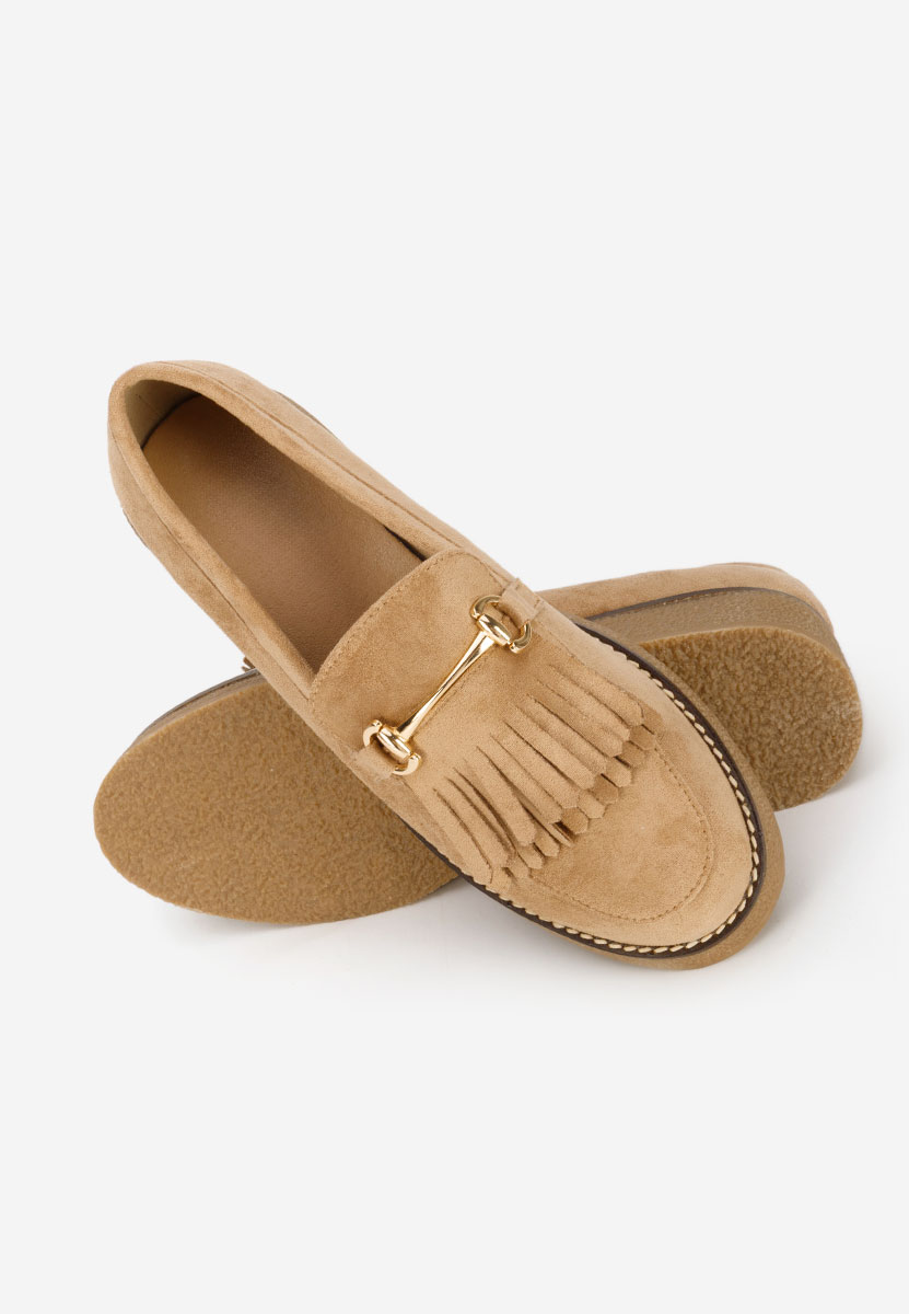 Khaki mokasíny dámske Kemily