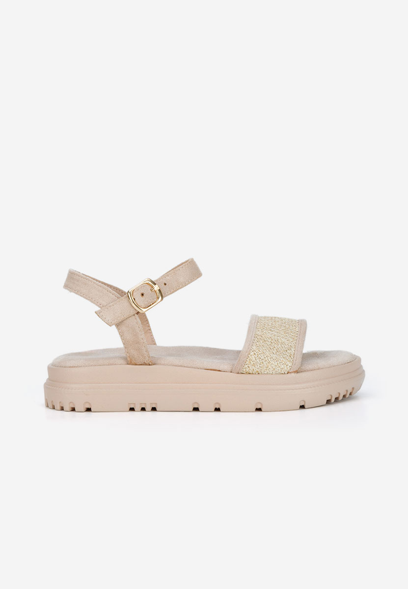 Khaki sandále na platforme Donetia