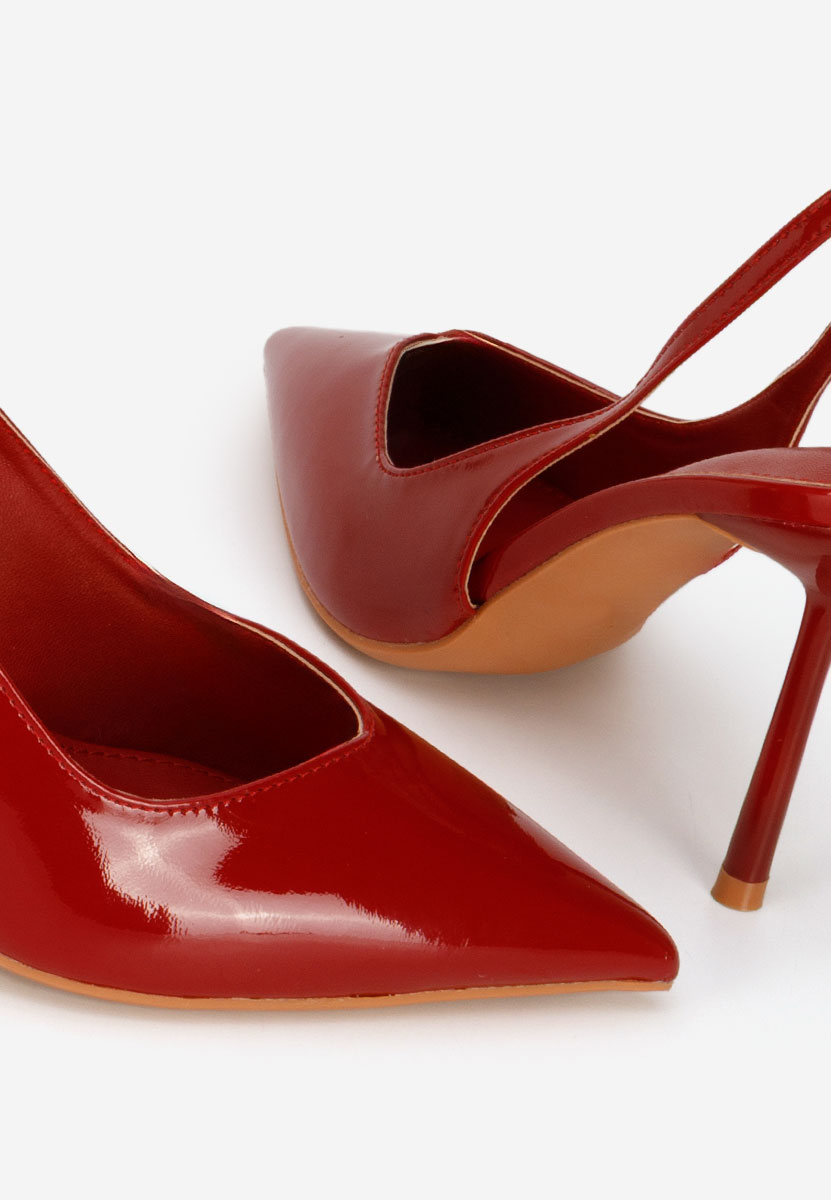 Bordové lodičky s otvorenou pätou Kity