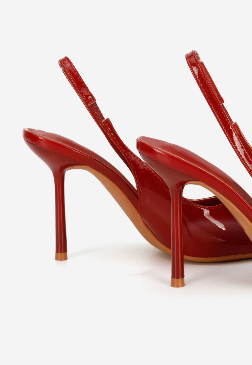 Bordové lodičky s otvorenou pätou Kity