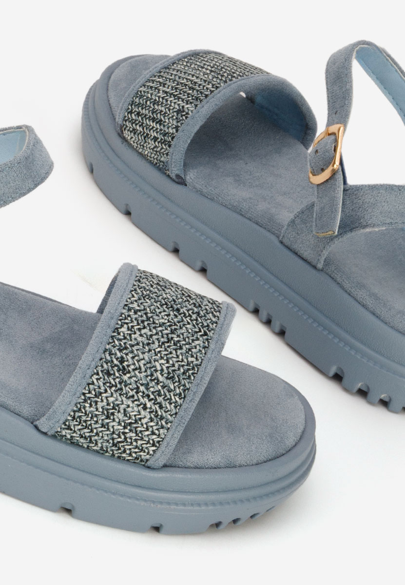 Modré sandále na platforme Donetia