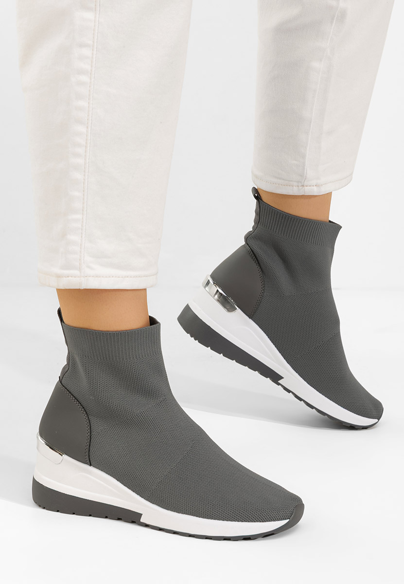 E-shop Sivé dámske sneakersy Jessina