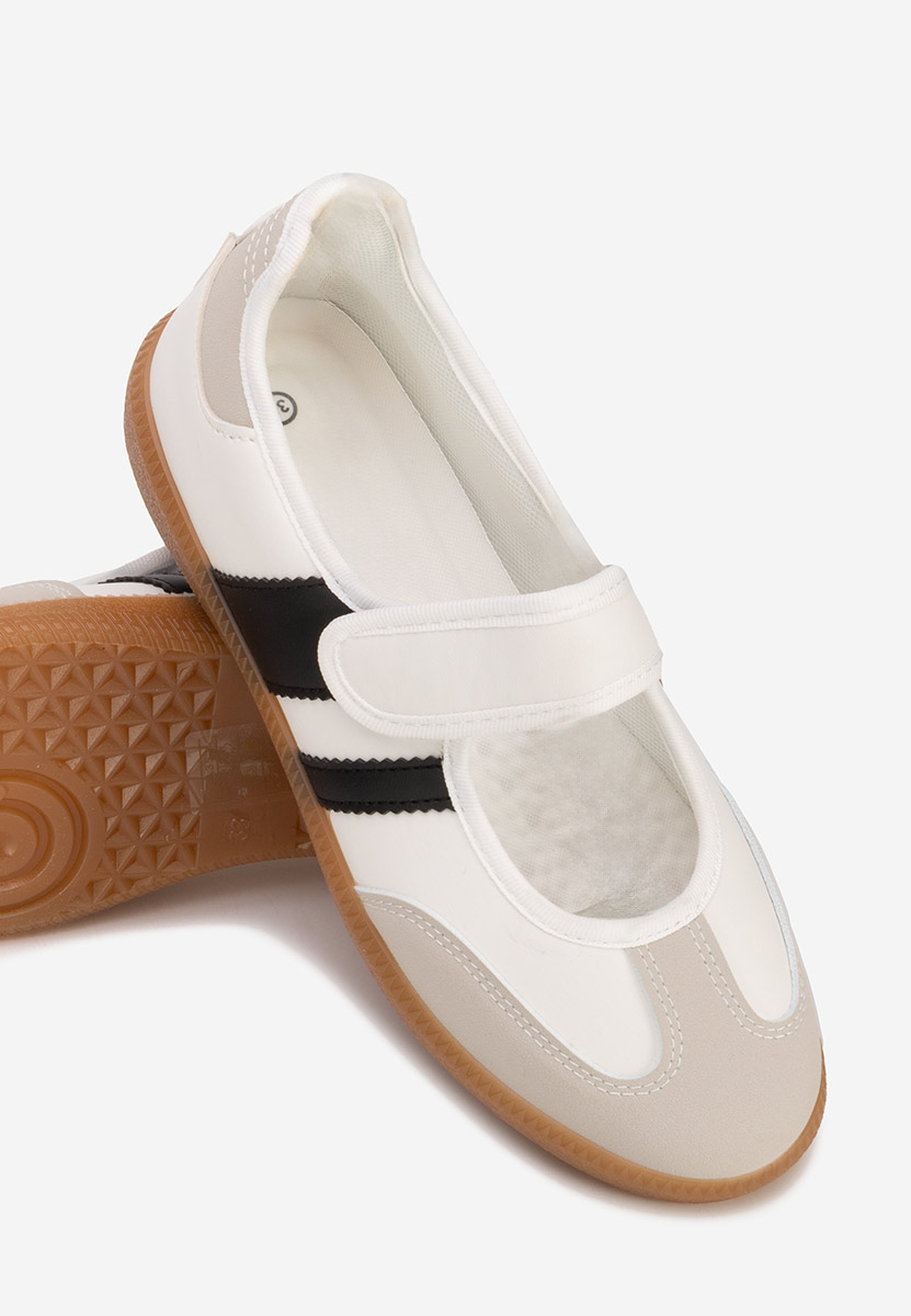 Biele sportove balerinky Elisio