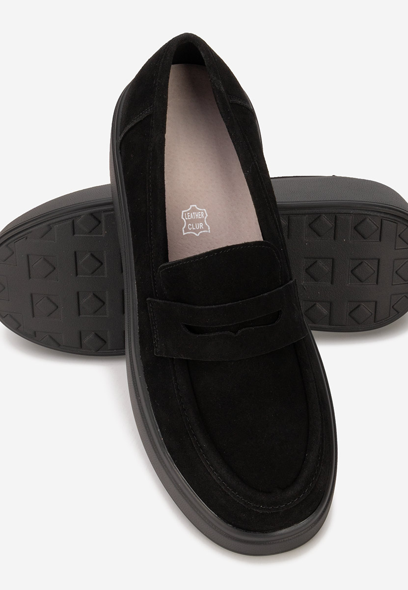 Čierne dámske mokasíny na platforme Herminia