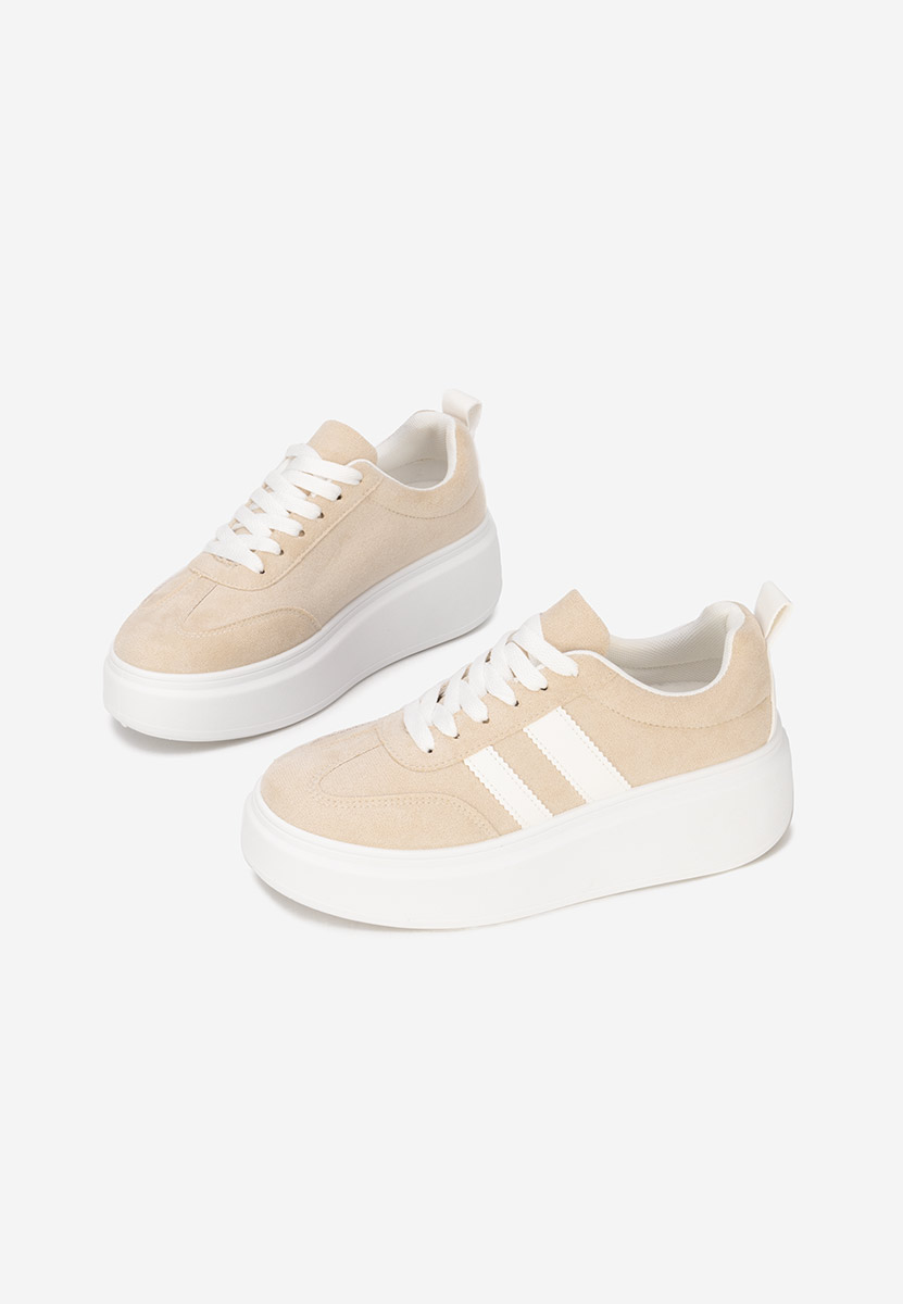 Béžové tenisky na platforme Semana