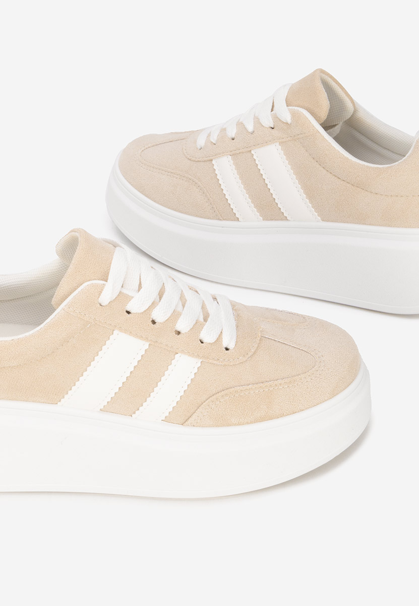 Béžové tenisky na platforme Semana