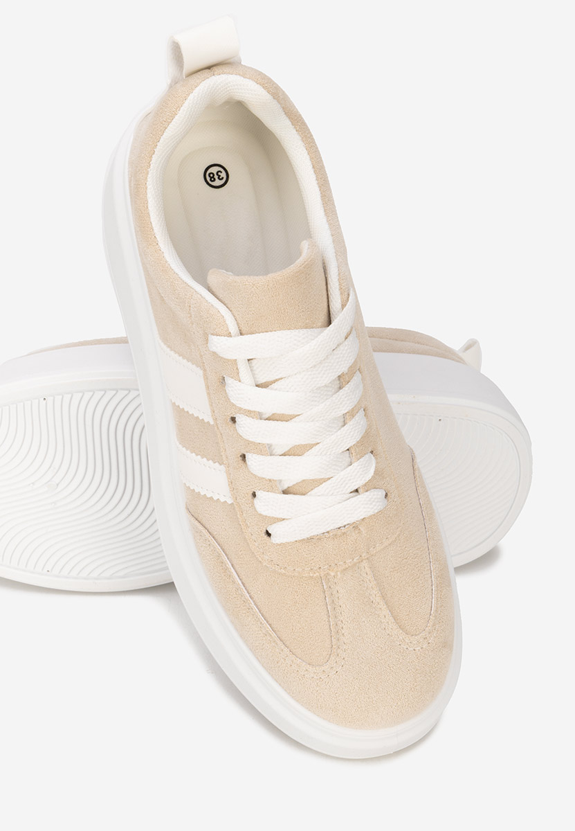 Béžové tenisky na platforme Semana