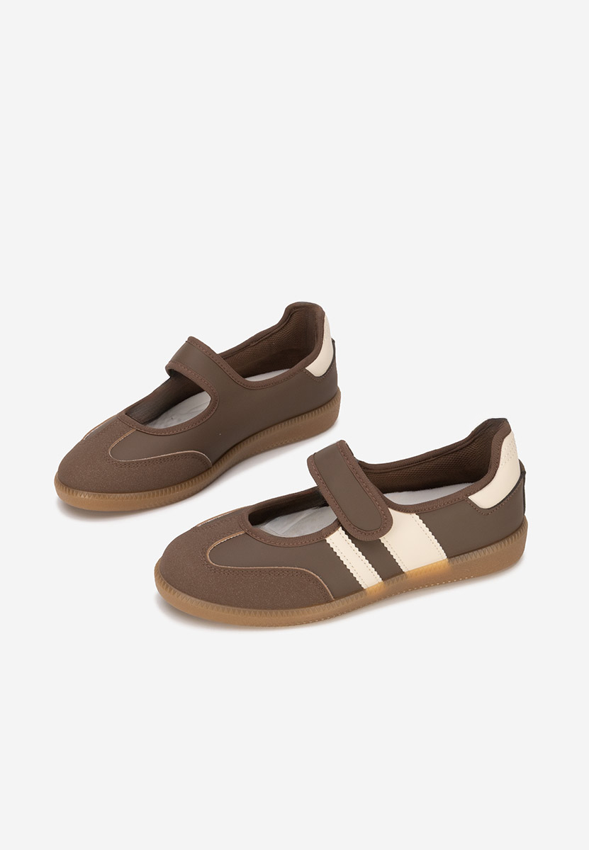 Hnedé sportove balerinky Elisio