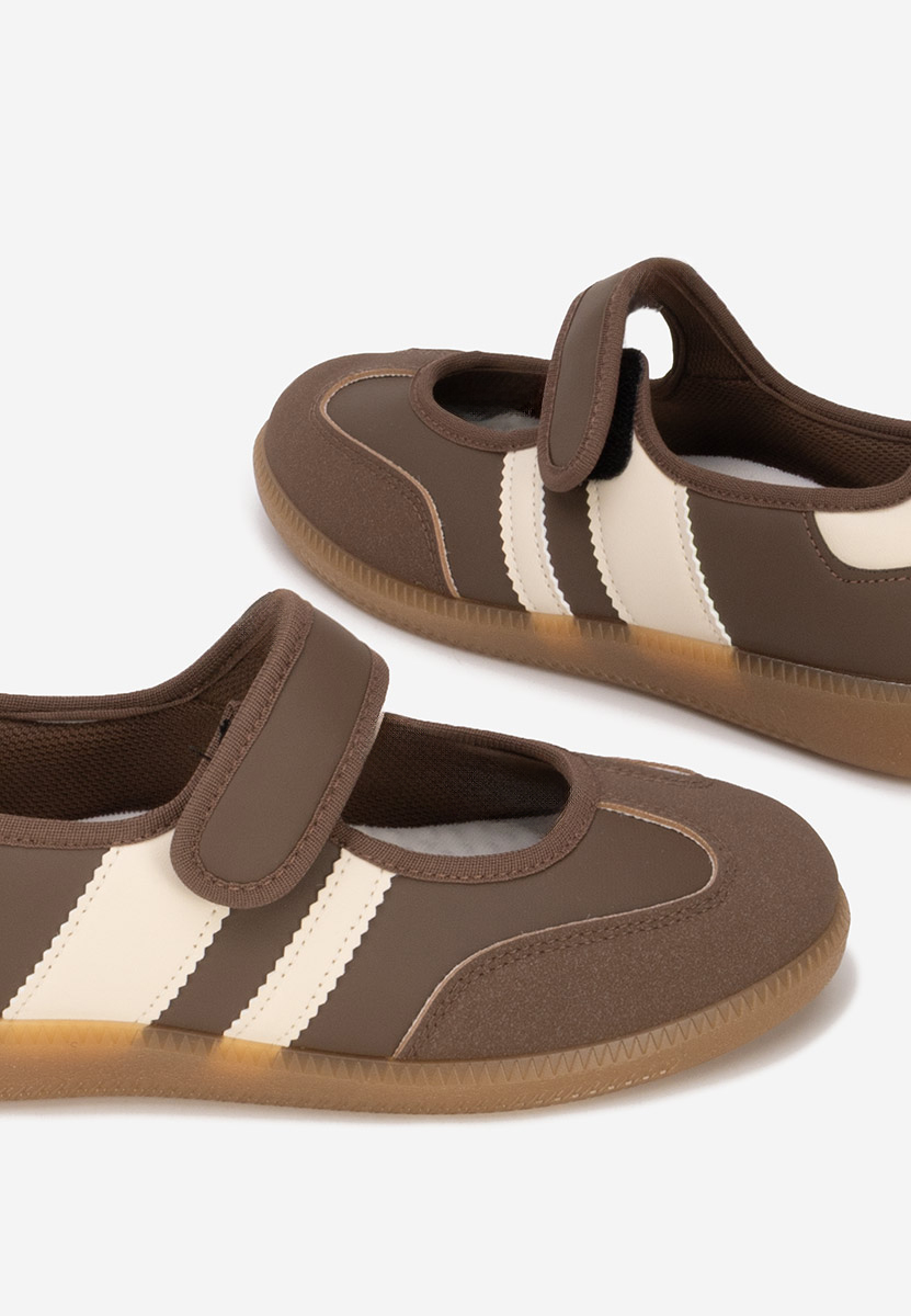 Hnedé sportove balerinky Elisio