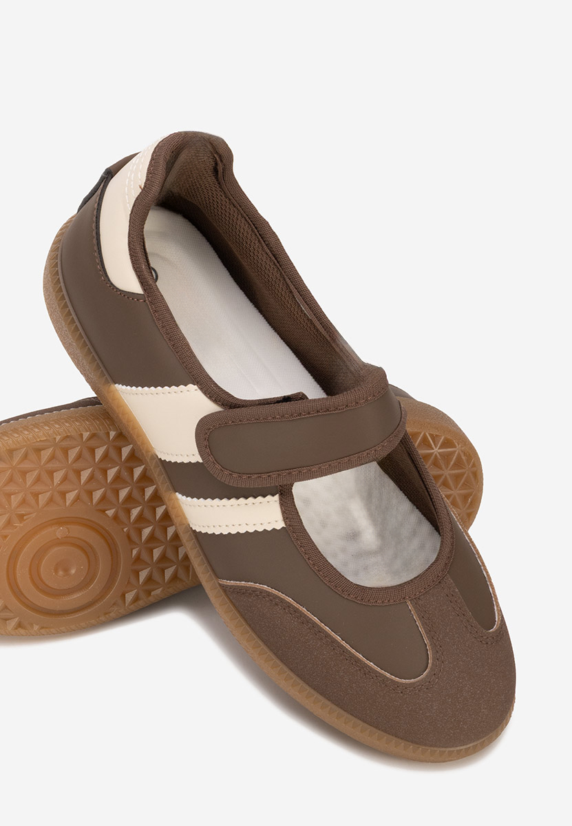 Hnedé sportove balerinky Elisio