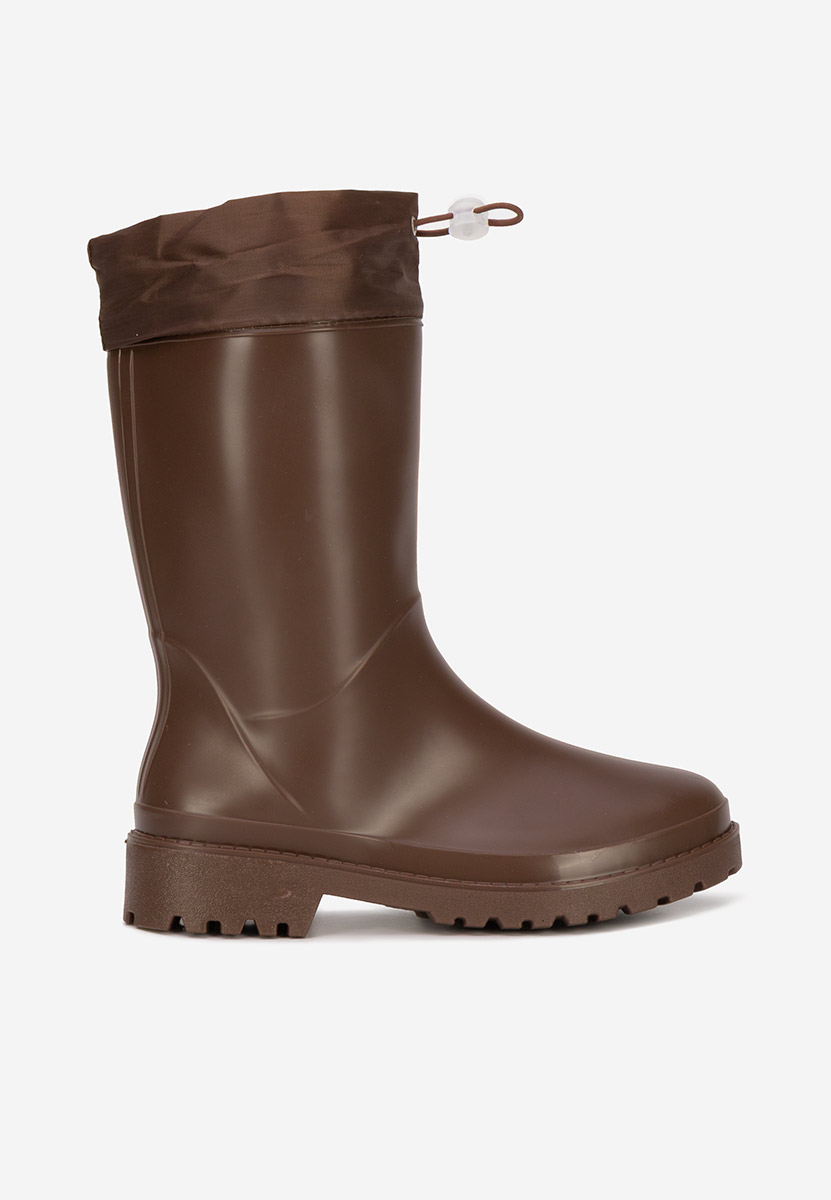 Hnedé dámske gumáky Zunaira