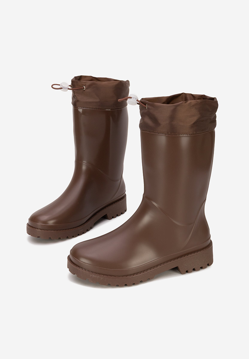 Hnedé dámske gumáky Zunaira