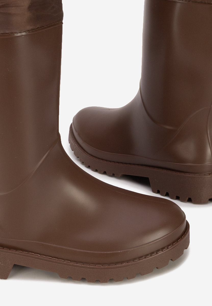 Hnedé dámske gumáky Zunaira