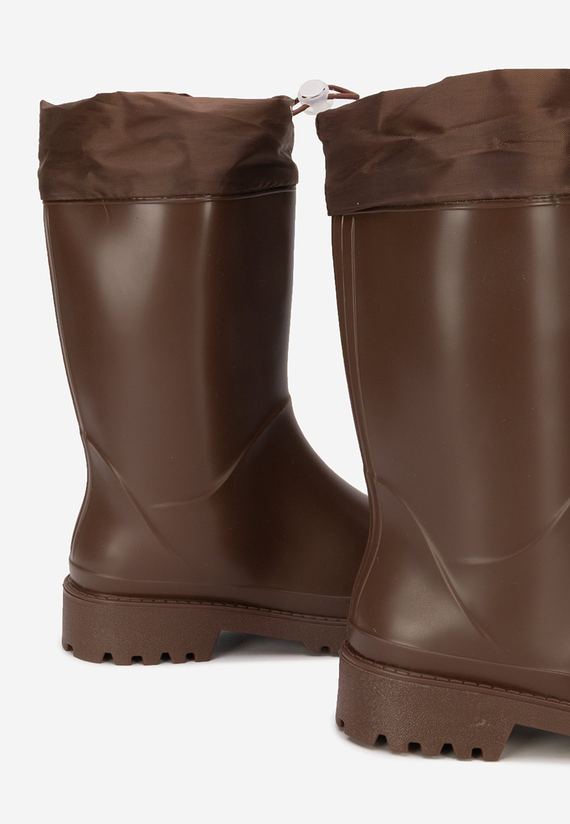 Hnedé dámske gumáky Zunaira