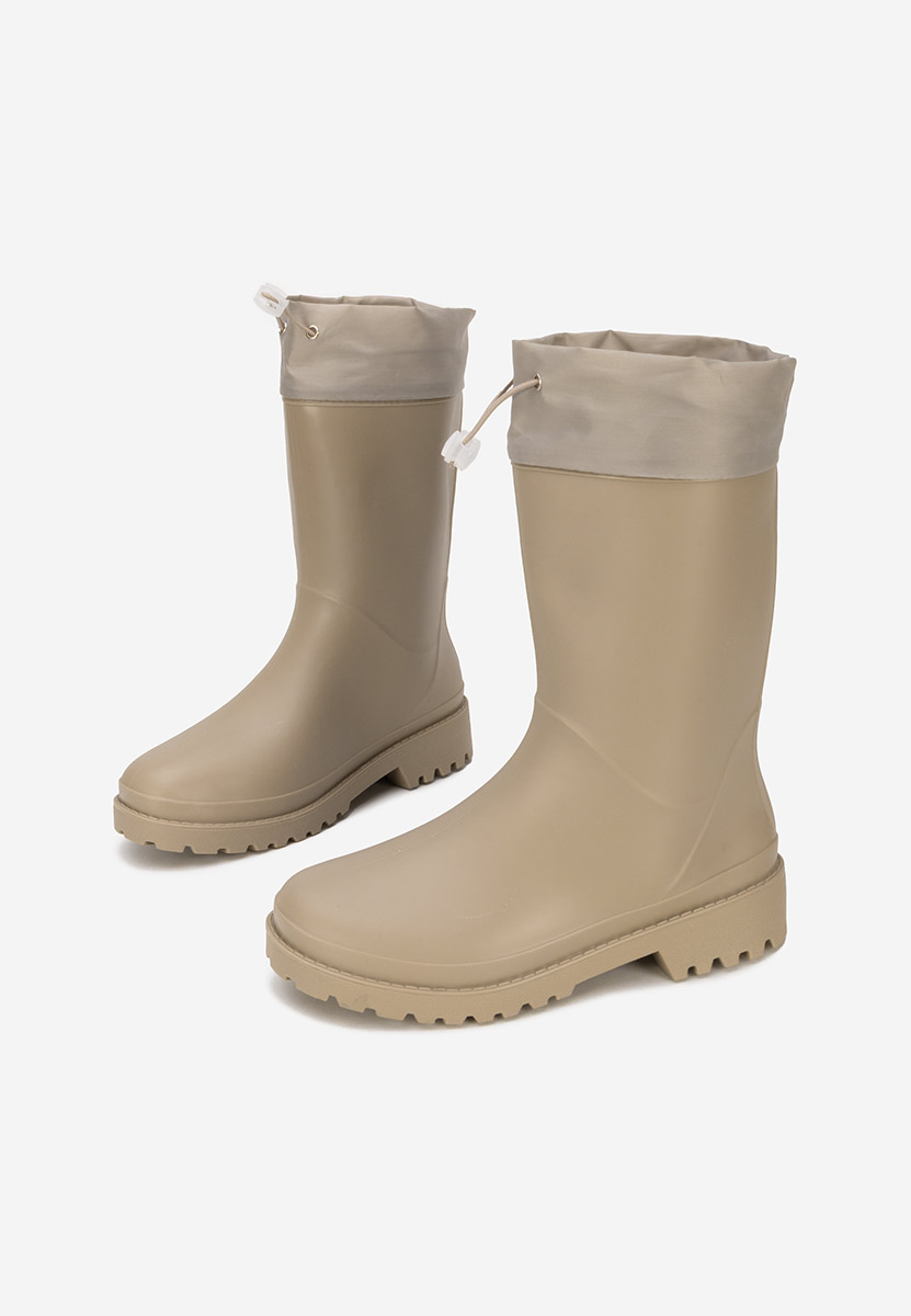 Béžové dámske gumáky Zunaira